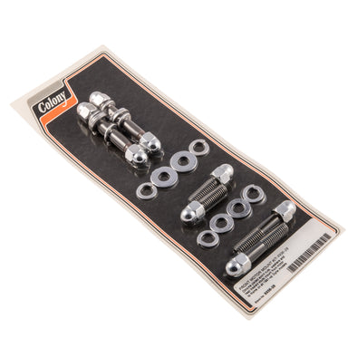 #9936-28 Front Motor Mount Kit Acorn 1991-Up Harley-Davidson Dyna - Chrome Plated