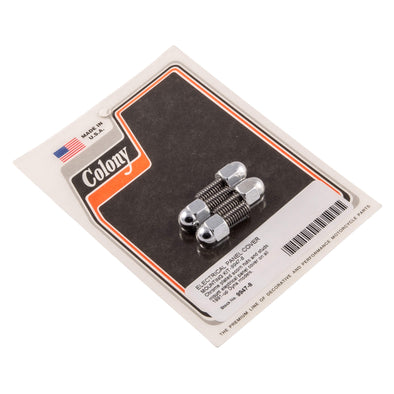 #9947-8 Electrical Panel Cover Mounting Acorn Kit 1991-Up Harley-Davidson Dyna - Chrome Plated