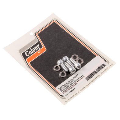 #9948-8 Electrical Panel Cover Mounting Allen Kit 1991-Up Harley-Davidson Dyna - Chrome Plated