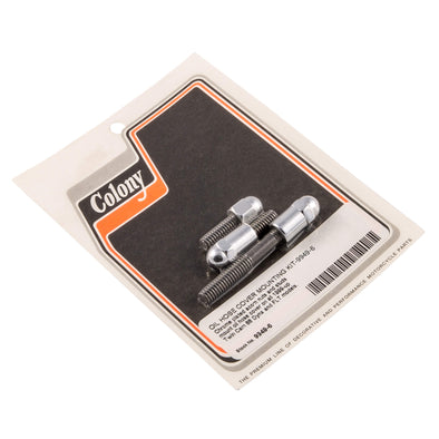 #9949-6 Oil Hose Cover Mounting Acorn Kit 1999-Up Harley-Davidson Twin Cam Dyna/FLT - Chrome Plated