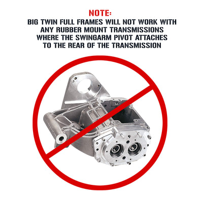 Full Rigid Frame 1936-1999 Harley-Davidson Big Twin 5 Speed - Frisco Tank Mounts - Horseshoe Oil Tank