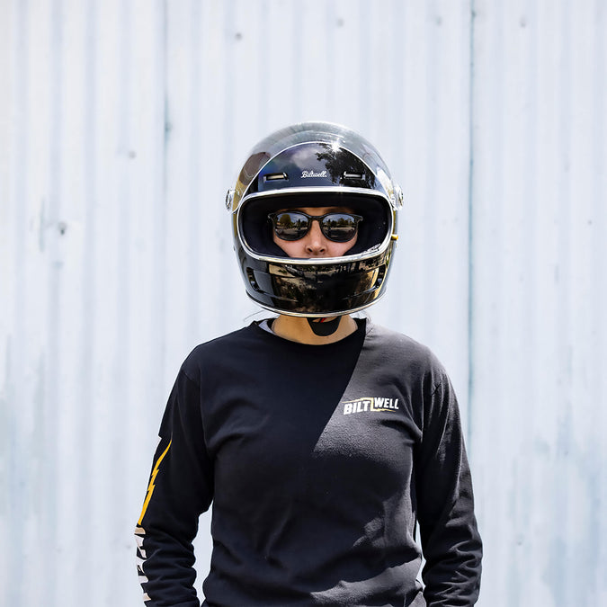 Gringo SV DOT/ECE Approved Full Face Helmet - Gloss Black