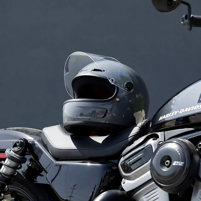 Gringo SV DOT/ECE Approved Full Face Helmet - Storm Grey