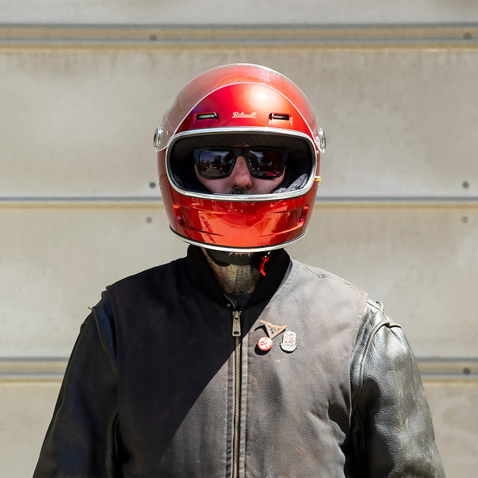 Gringo SV DOT/ECE Approved Full Face Helmet - Metallic Cherry Red