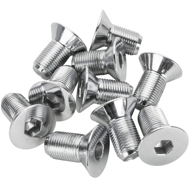 #FHS-192 5/8-18 x 1-1/4 length Flat Head Allen Bolt - 10 pack - Chrome Plated
