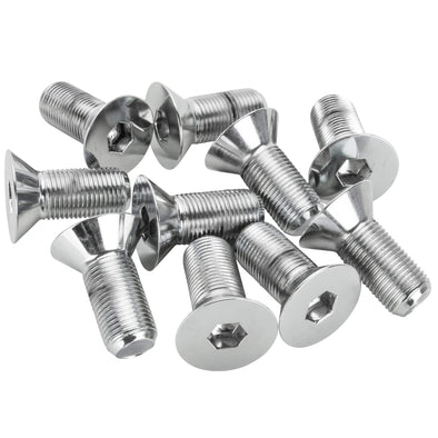 #FHS-193 5/8-18 x 1-1/2 length Flat Head Allen Bolt - 10 pack - Chrome Plated