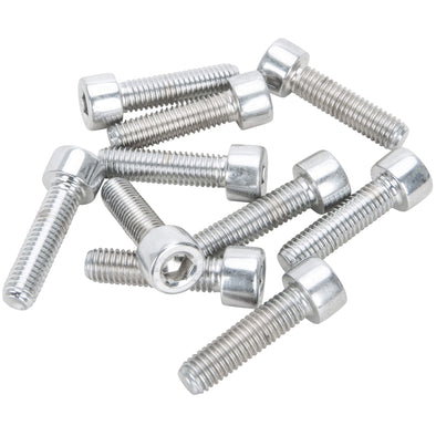 #MPSHC-0211 8mm x 30mm length Polished Socket Head Allen Bolt - 10 pack - Chrome Plated