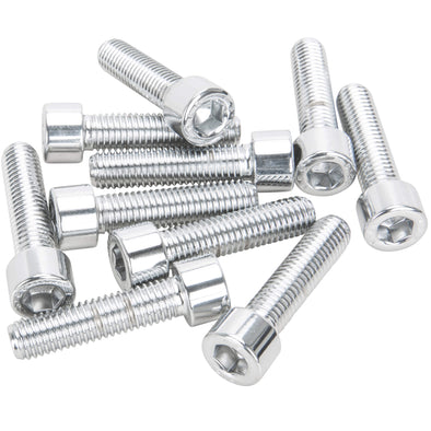 #MPSHC-0216 10mm x 40mm length Polished Socket Head Allen Bolt - 10 pack - Chrome Plated