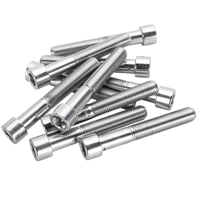 #PSHC-238 3/8-24 x 2-1/2 length Polished Allen Bolt - 10 pack - Chrome Plated