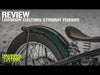 Stingray Ribbed Steel Fender 7 inch Width