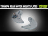 Rear Motor Mount Plates for Triumph Motorcycles - Chopper Style w/ Key Switch Hole - 1963 - 1970 Triumph