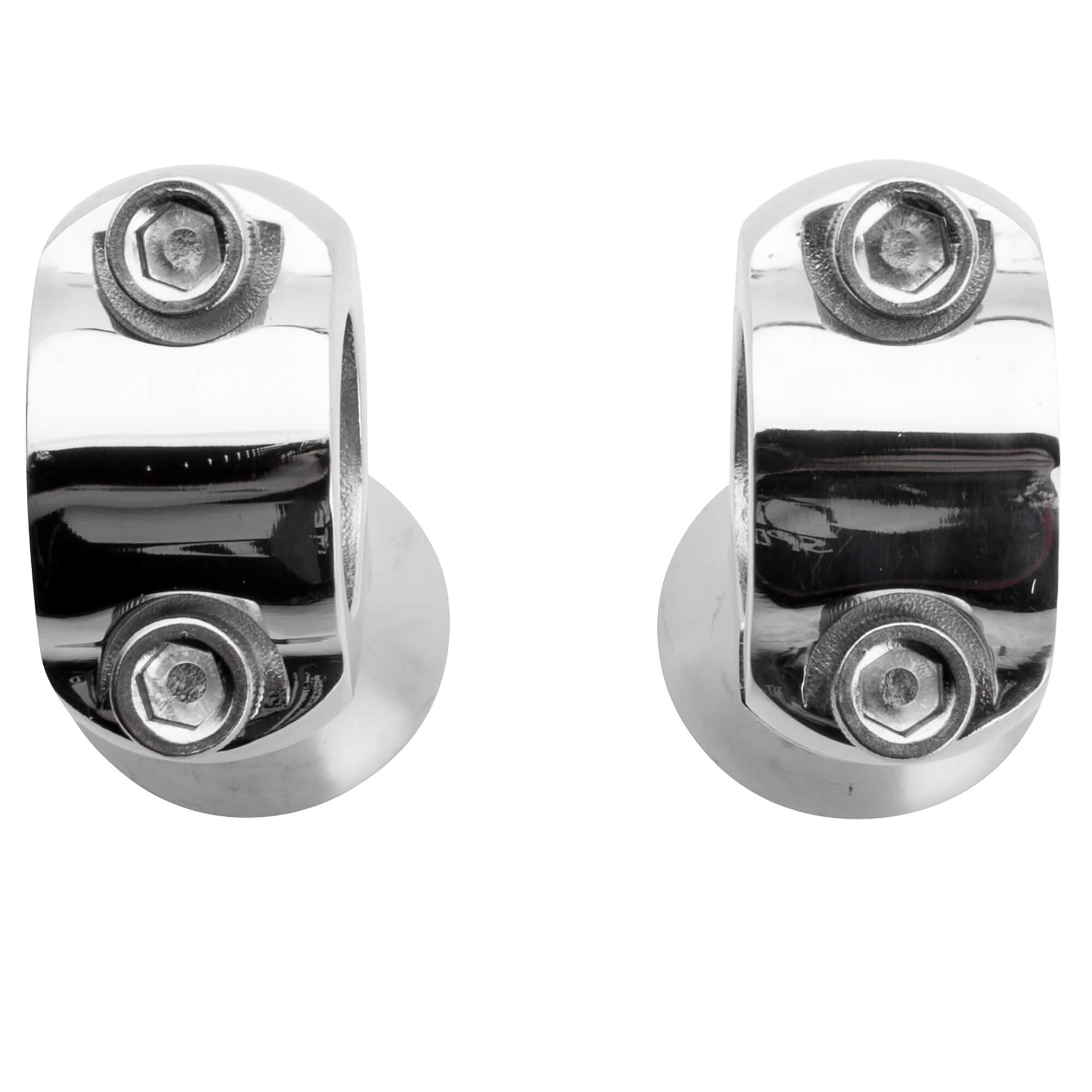 Biltwell Slimline Risers - Polished Stainless Steel - 1 inch – Lowbrow ...