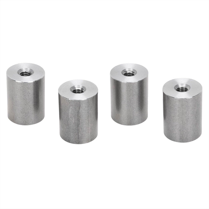 Threaded Steel Bungs 1 inch long - 1/4-20 thread - 4 pack