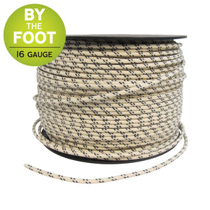Lowbrow Customs
        
        Cloth Covered Wire - 16 gauge - sold by the foot - Assorted Colors Available