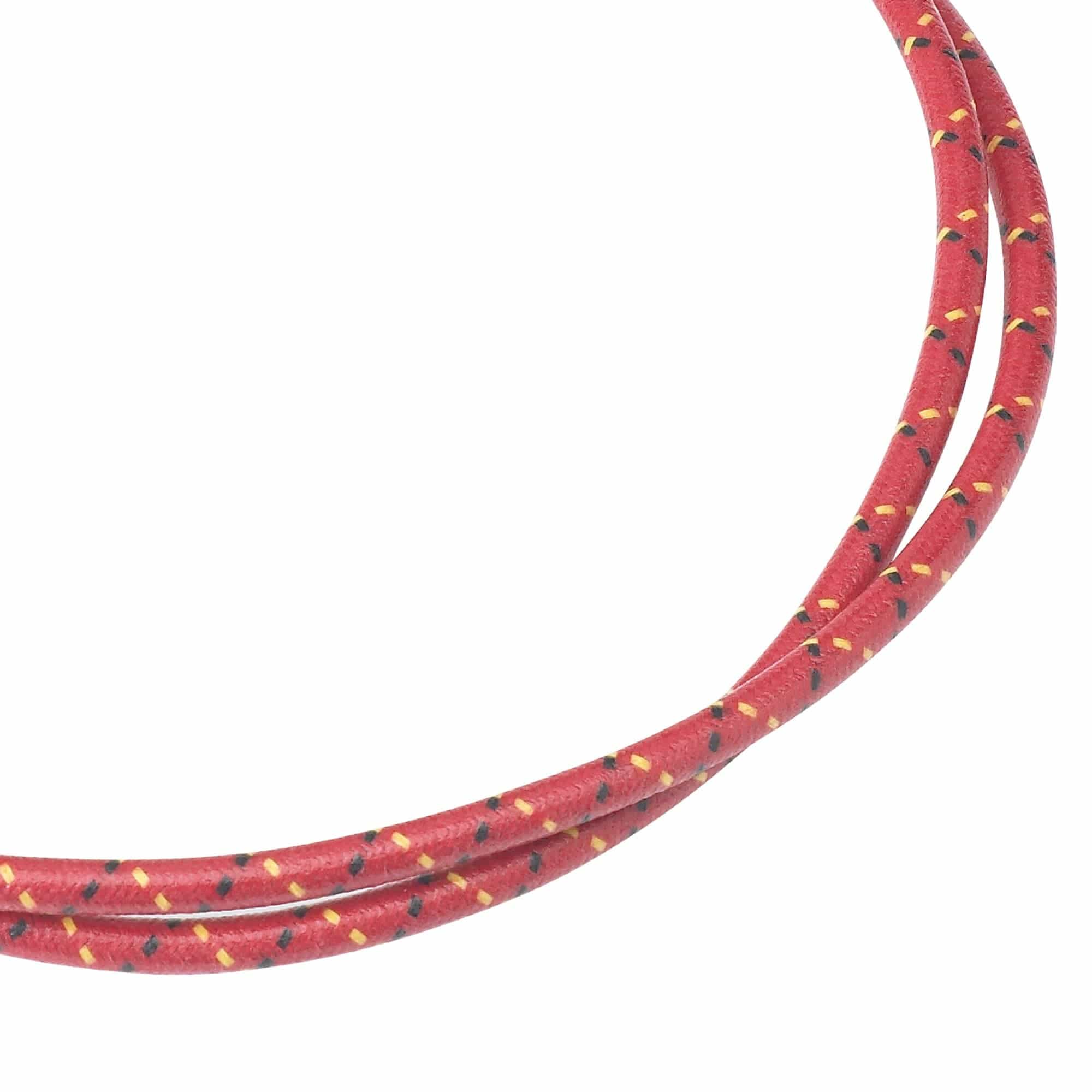 7mm Cord - Red w/ Yellow per Foot