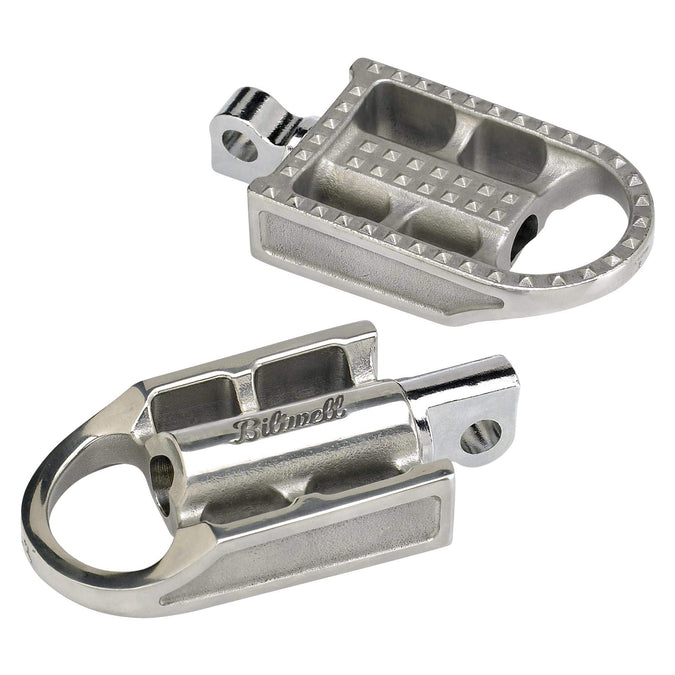 Mushman Foot Pegs- H-D - Cast Polished Stainless