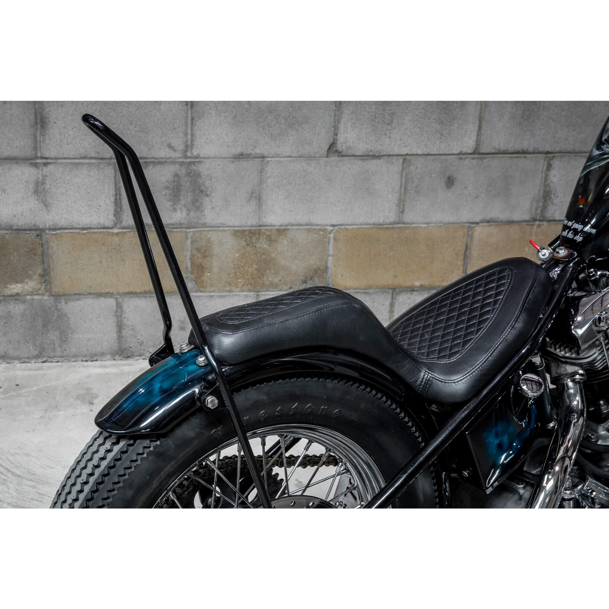 Lowbrow Customs Stingray Ribbed Steel Fender 4-3/4 inch Width