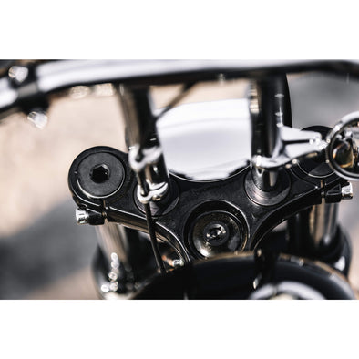 39mm Solid Riser Bushings for Harley-Davidson - Black