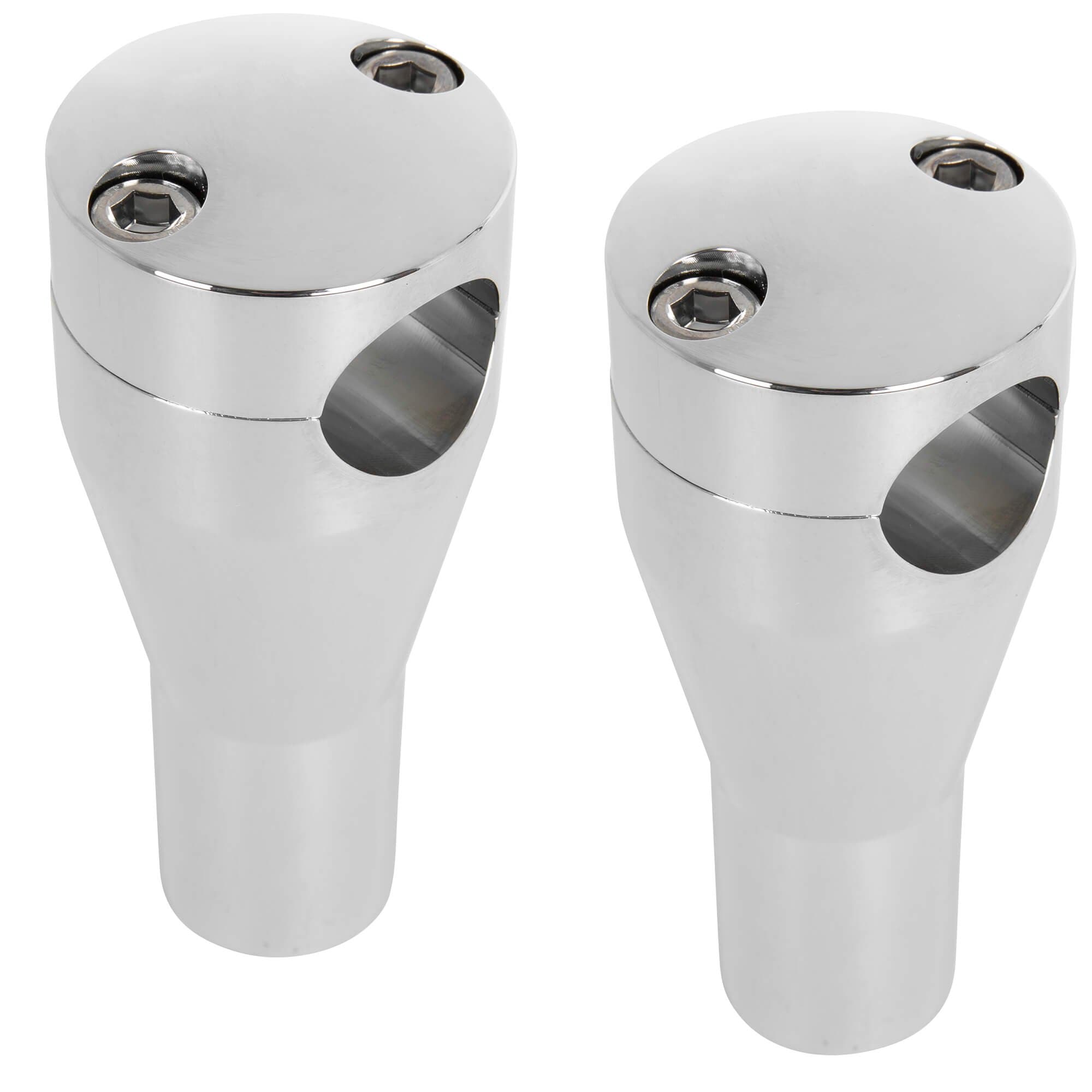 Cycle Standard 4 inch Chrome Tapered Handlebar Riser Set – Lowbrow Customs