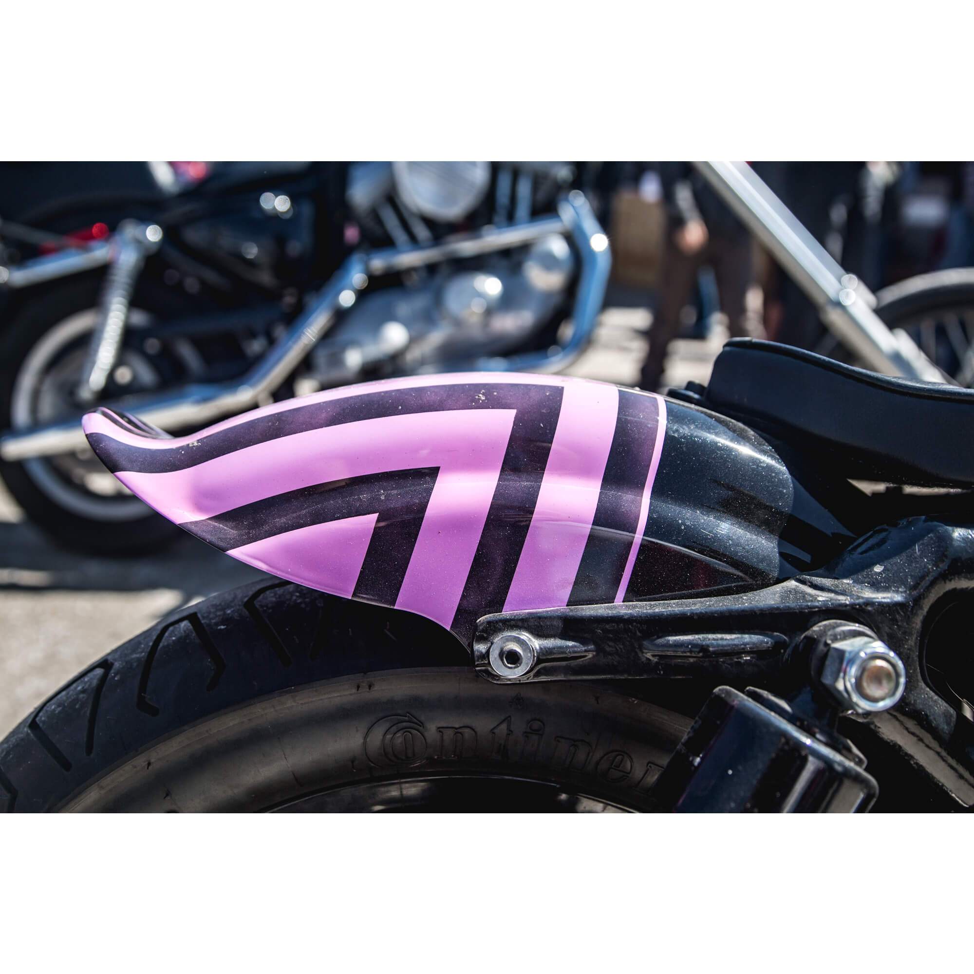 Lowbrow Customs Tsunami Fender - Raw Aluminum - 1994 - 2003 Sportsters
