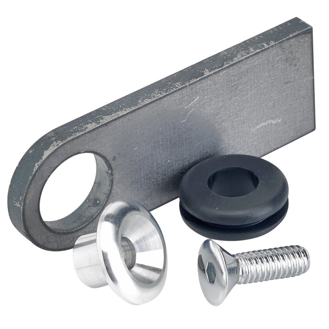 Rubber Mount Finger Tabs - Flat Head Allen - 1/4 inch Thick - Aluminum Washer