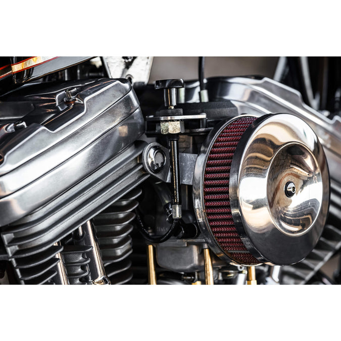 Radius Breather Bolts for Harley-Davidson Evo - Chrome Plated