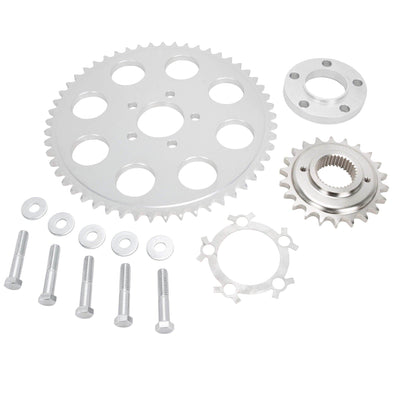 Belt to Chain Conversion Kit Harley 883 Sportster 2004 & up - Silver Sprocket