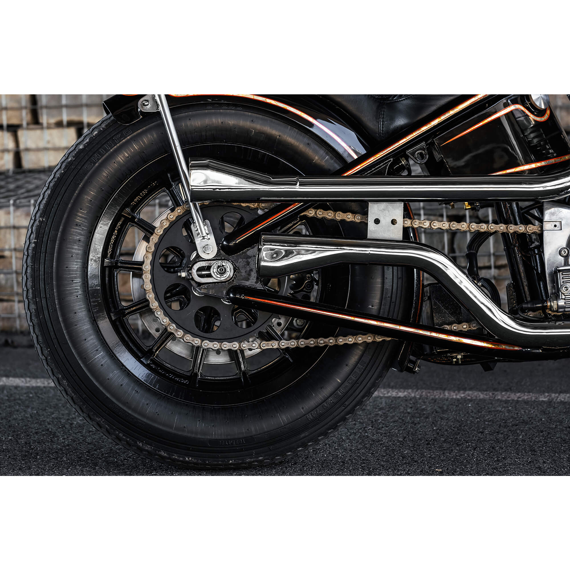 Lowbrow Customs Belt to Chain Conversion Kit Harley 883