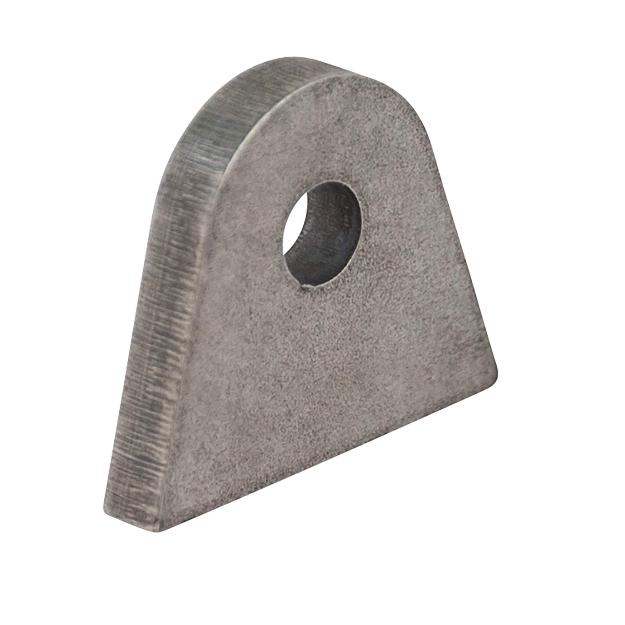 Weld-On 3/8-16 Threaded Mounting Tabs, 1/4" Thick Steel - Made In USA (Quantity 2)