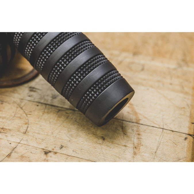 Knurled Grips - Black - 7/8 inch