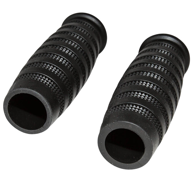 Knurled Grips - Black - 7/8 inch
