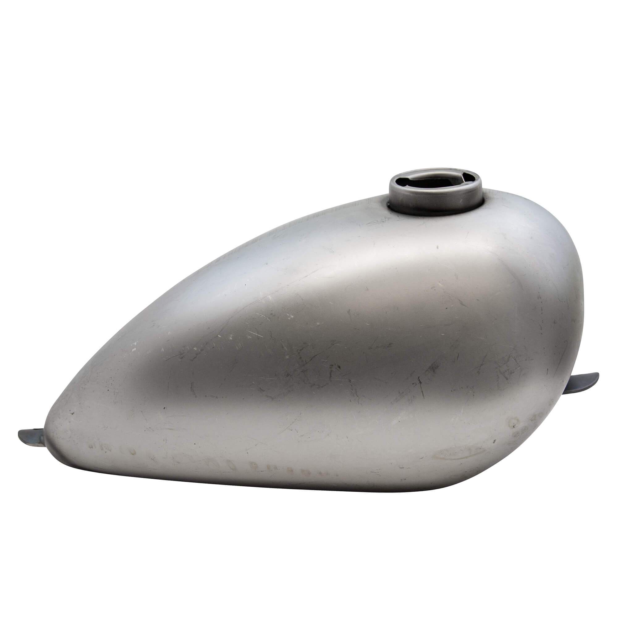 LILY Tank ステンレススチール Cycle Standard Narrow Wassell Peanut Shallow-Tunnel Gas Tank 1.8