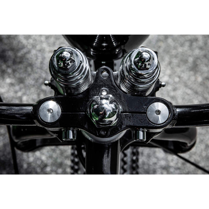 #8008-1 Acorn Stem Nut Fits Harley-Davidson 45 Springers - Chrome Plated