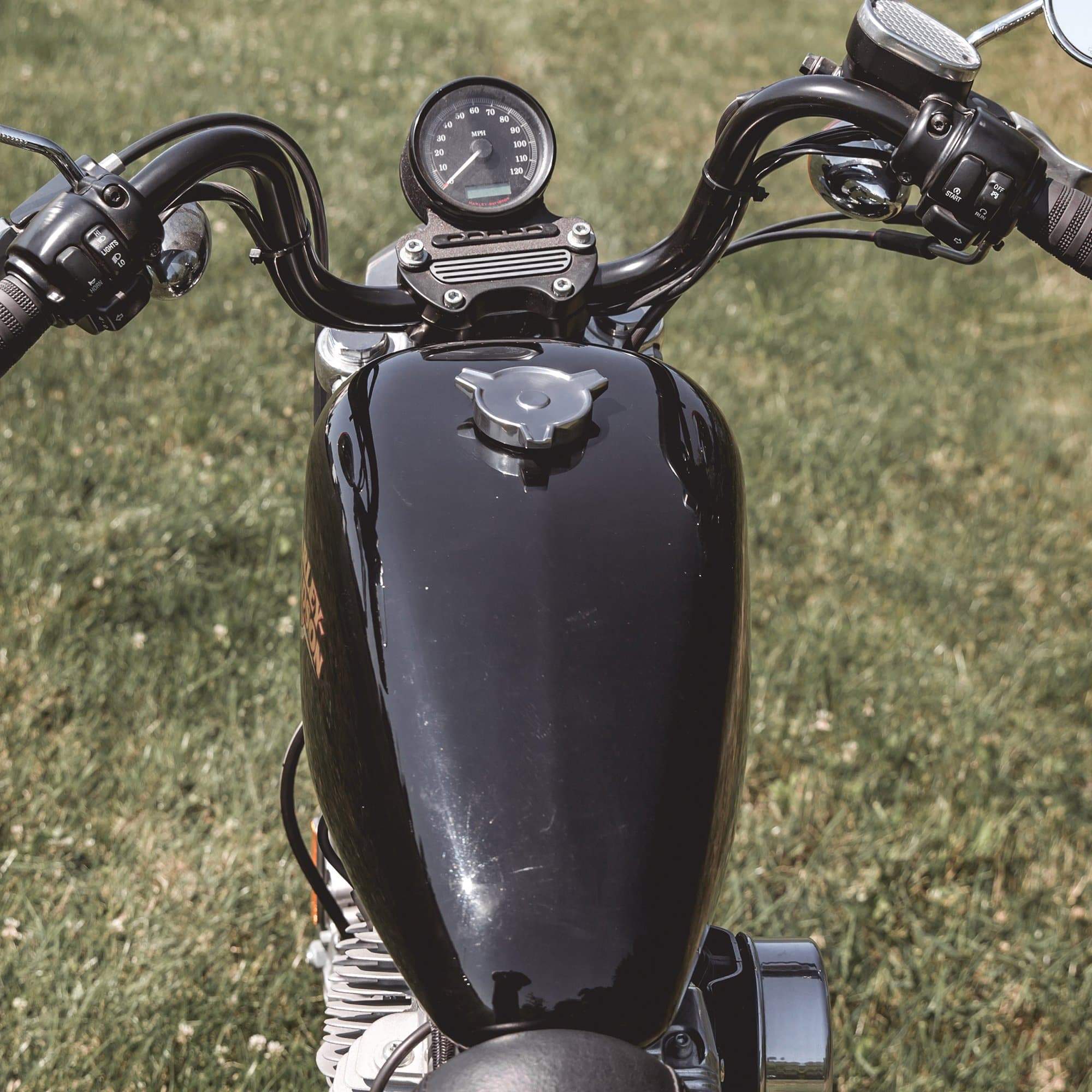 Lowbrow Customs Spinner Screw-In Gas Cap for Harley-Davidson 1996