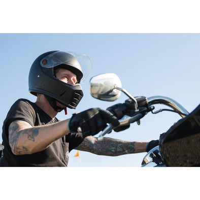 Lane Splitter DOT/ECE Approved Full Face Helmet - Flat Black