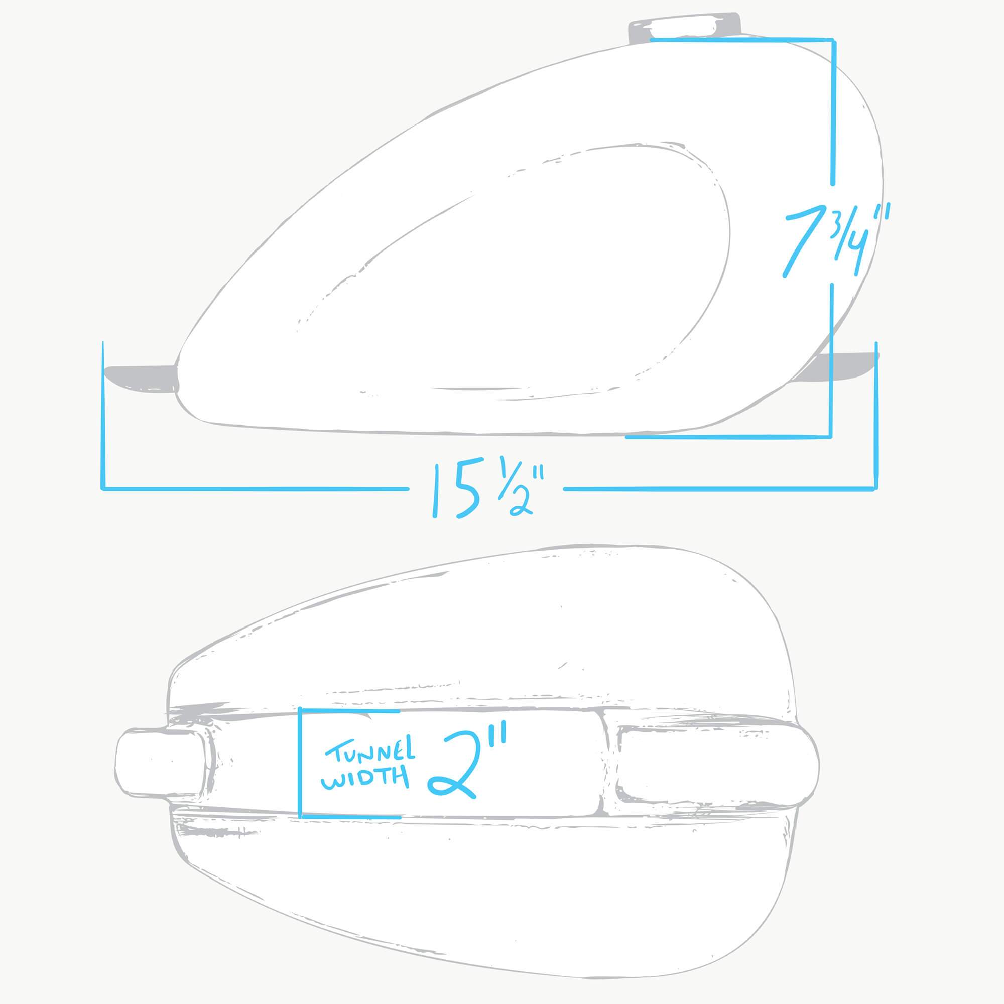 Cycle Standard Dished Wassell Peanut Frisco Mount Shallow-Tunnel