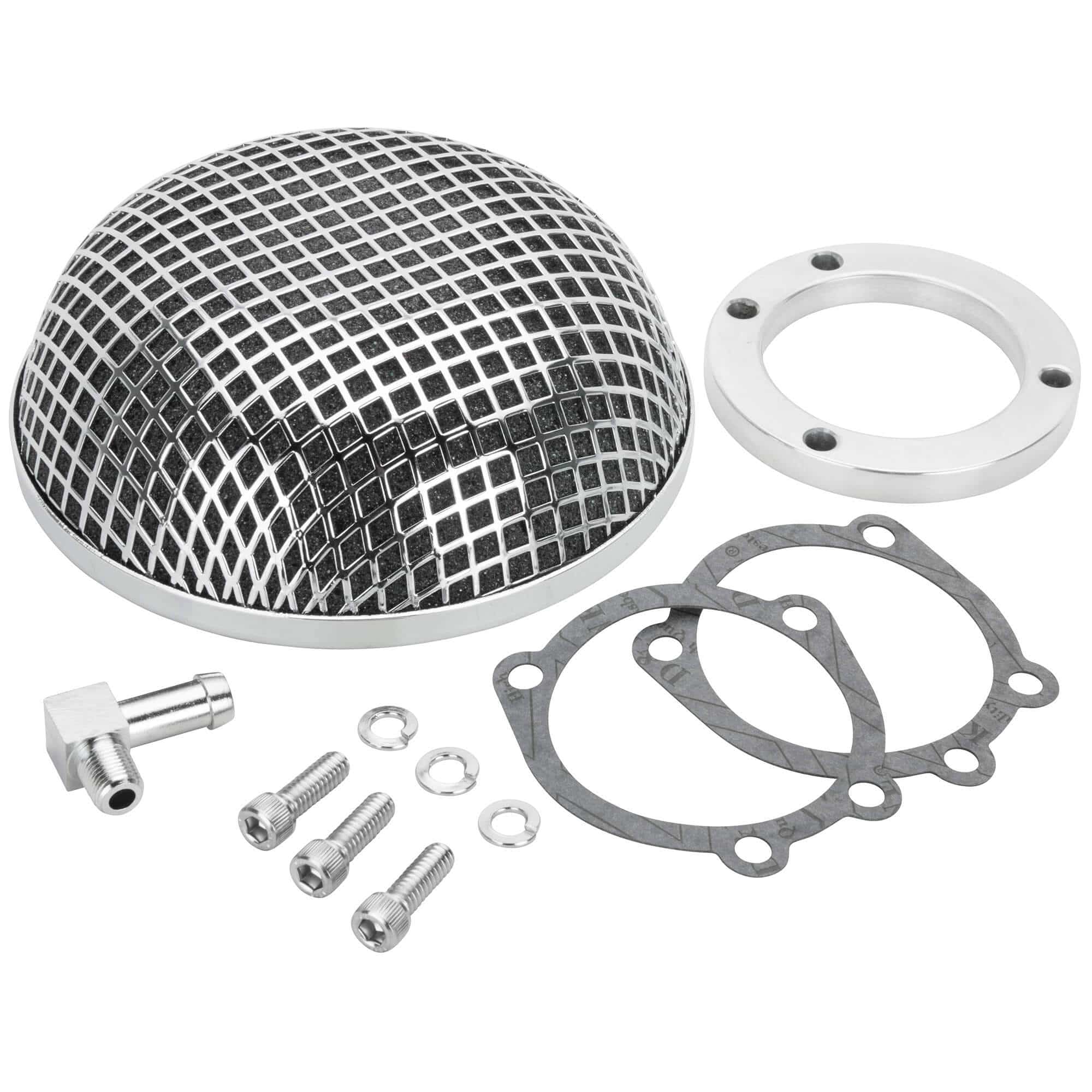 Cycle Standard Mesh Air Cleaner - Chrome - Harley-Davidson CV Carb Sportster  and Big Twin – Lowbrow Customs