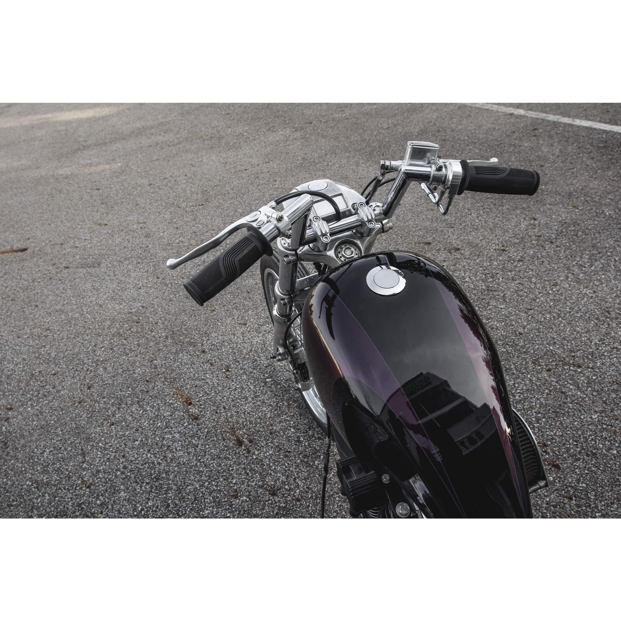 Finned 1" Motorcycle Handlebar Risers - Aluminum – Lowbrow Customs
