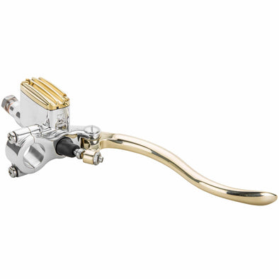 Deluxe 7/8 inch Master Cylinder - Polished Aluminum & Brass