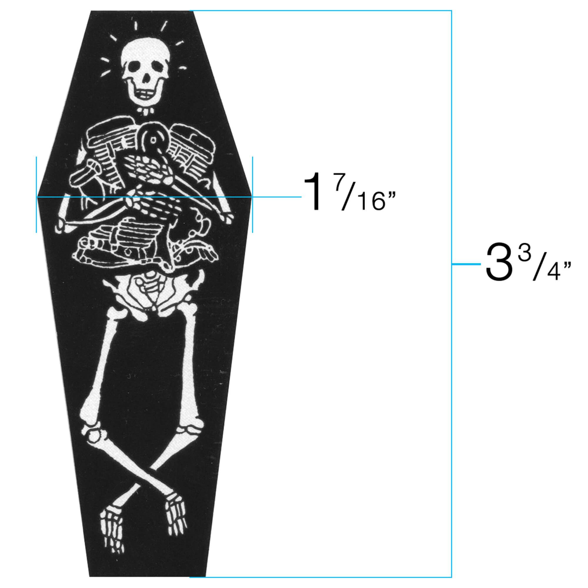 Lowbrow Customs Die Stoked Coffin Sticker