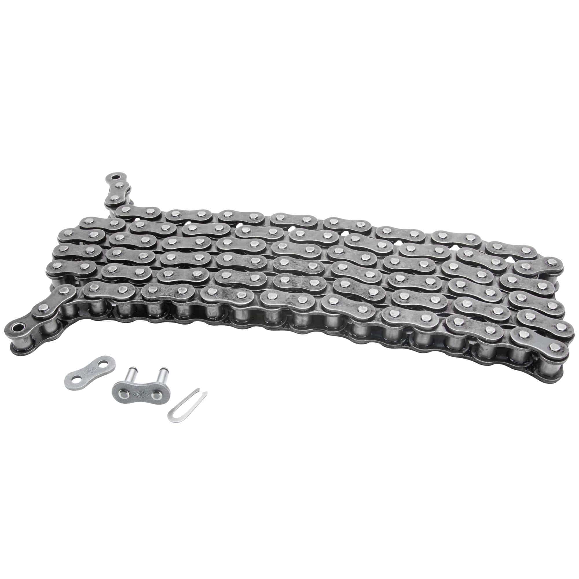 thumbnail image 2 of Motorcycle Standard Drive Chain – 420-120 Link – Grey, Unbranded 2 of 5