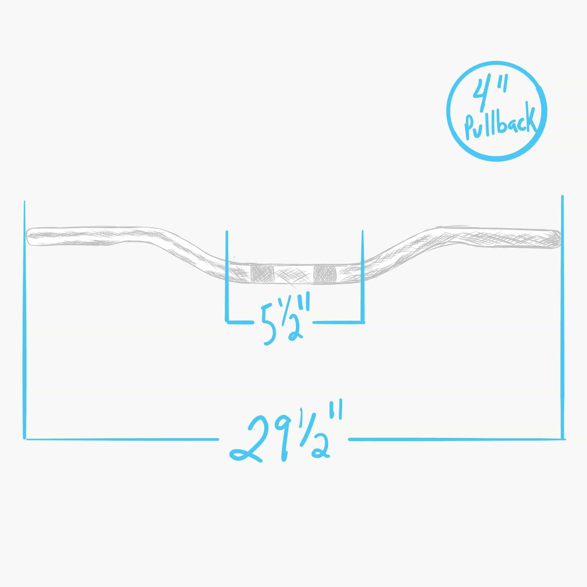 thumbnail image 2 of 7/8" Chrome Braced Handlebars – Classic Scrambler / Vinduro Style – VMP SHB4 2 of 5