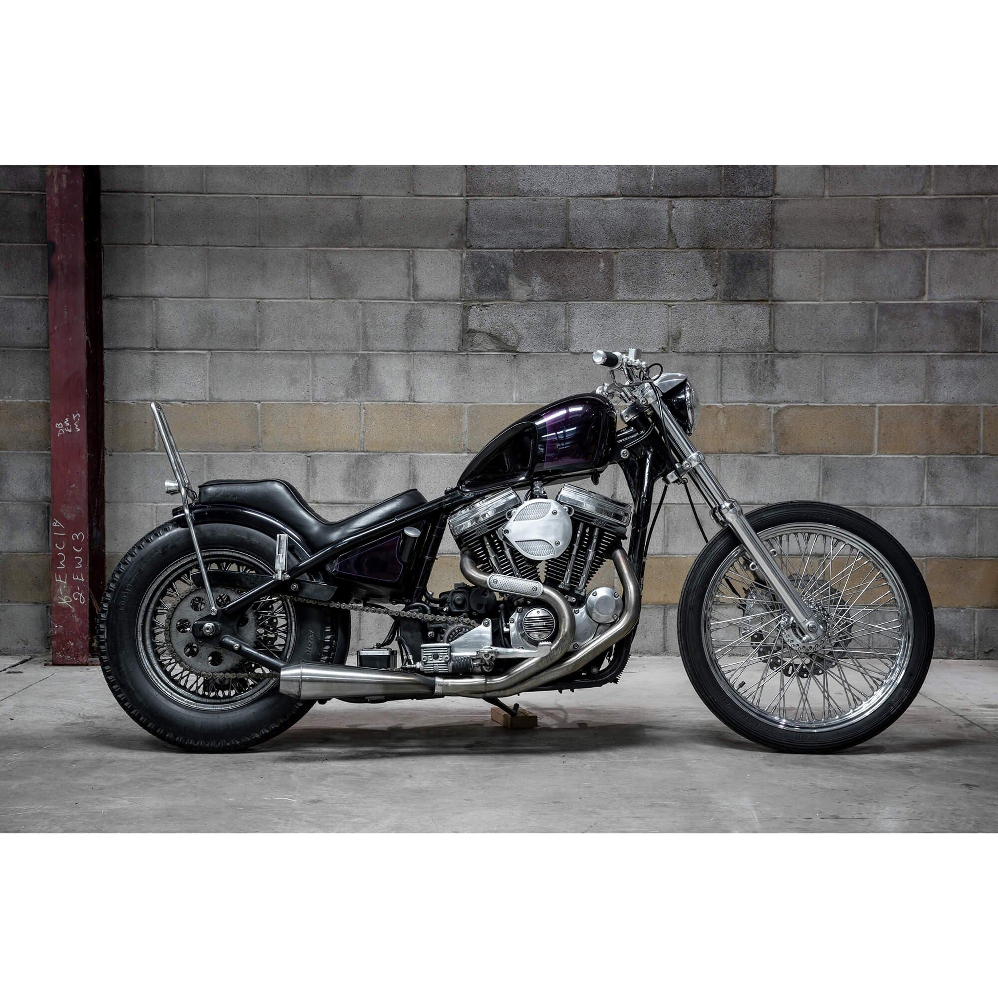 thumbnail image 2 of 7/8" Chrome Braced Handlebars – Classic Scrambler / Vinduro Style – VMP SHB4 2 of 5