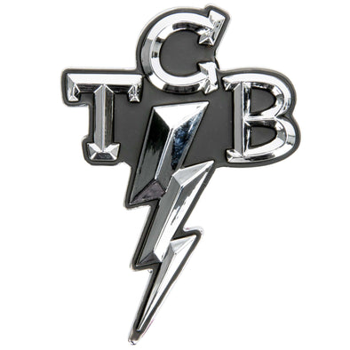 TCB Takin' Care of Business Chrome Stick-On 3D Emblem