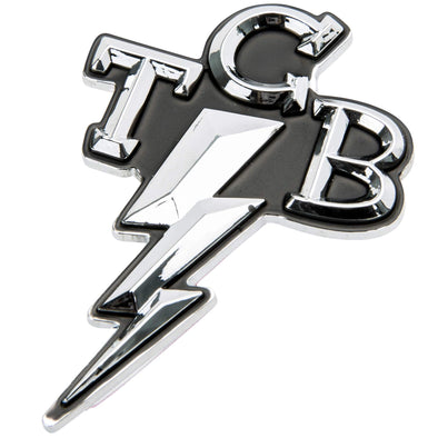 TCB Takin' Care of Business Chrome Stick-On 3D Emblem