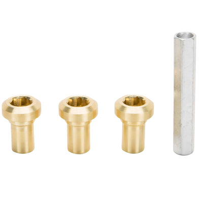 Brass Allen Clutch Adjusting Nuts - Set of 3 & Tool - for Unit Triumph and BSA Motorcycles