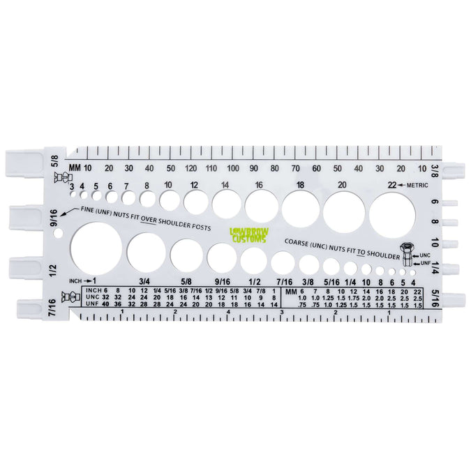 Lowbrow Customs Bolt and Thread Gauge