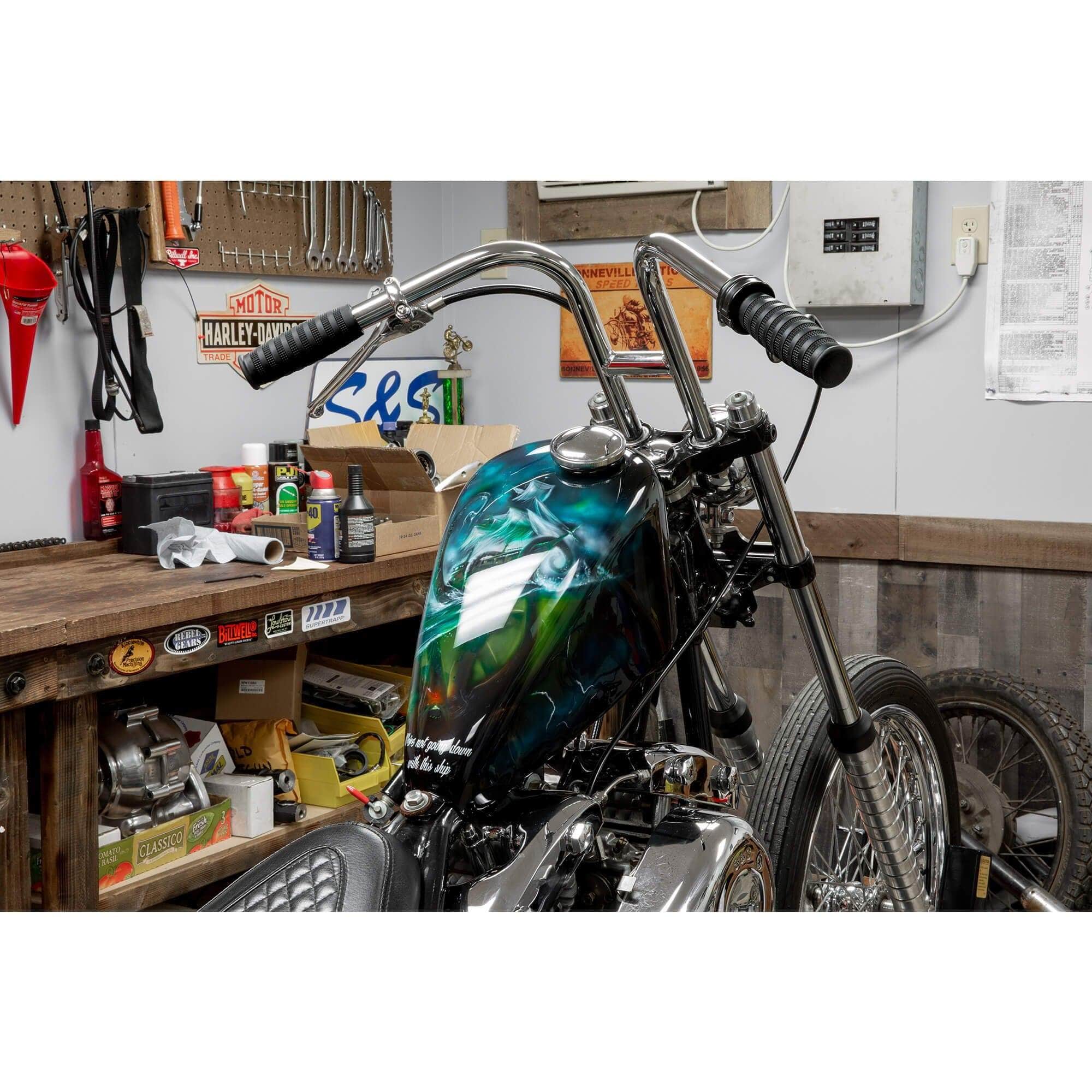 Chopper Rabbit Lowbrow Customs Rabbit Ears Handlebars - 1 inch - Chrome