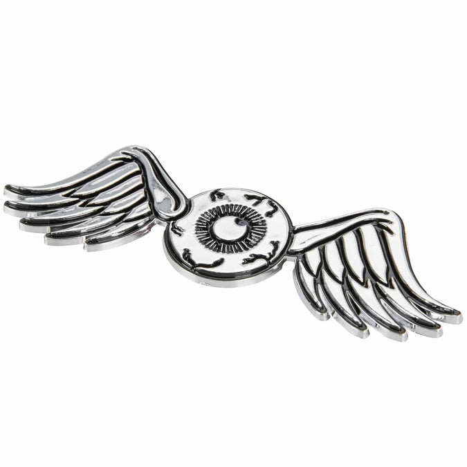 Flying Eyeball Chrome Stick-On 3D Emblem