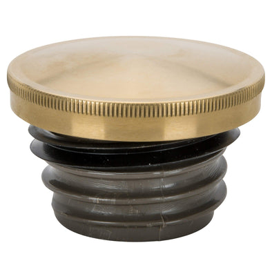 Domed Screw-In Gas Cap for Harley-Davidson 1996 & later - Brass